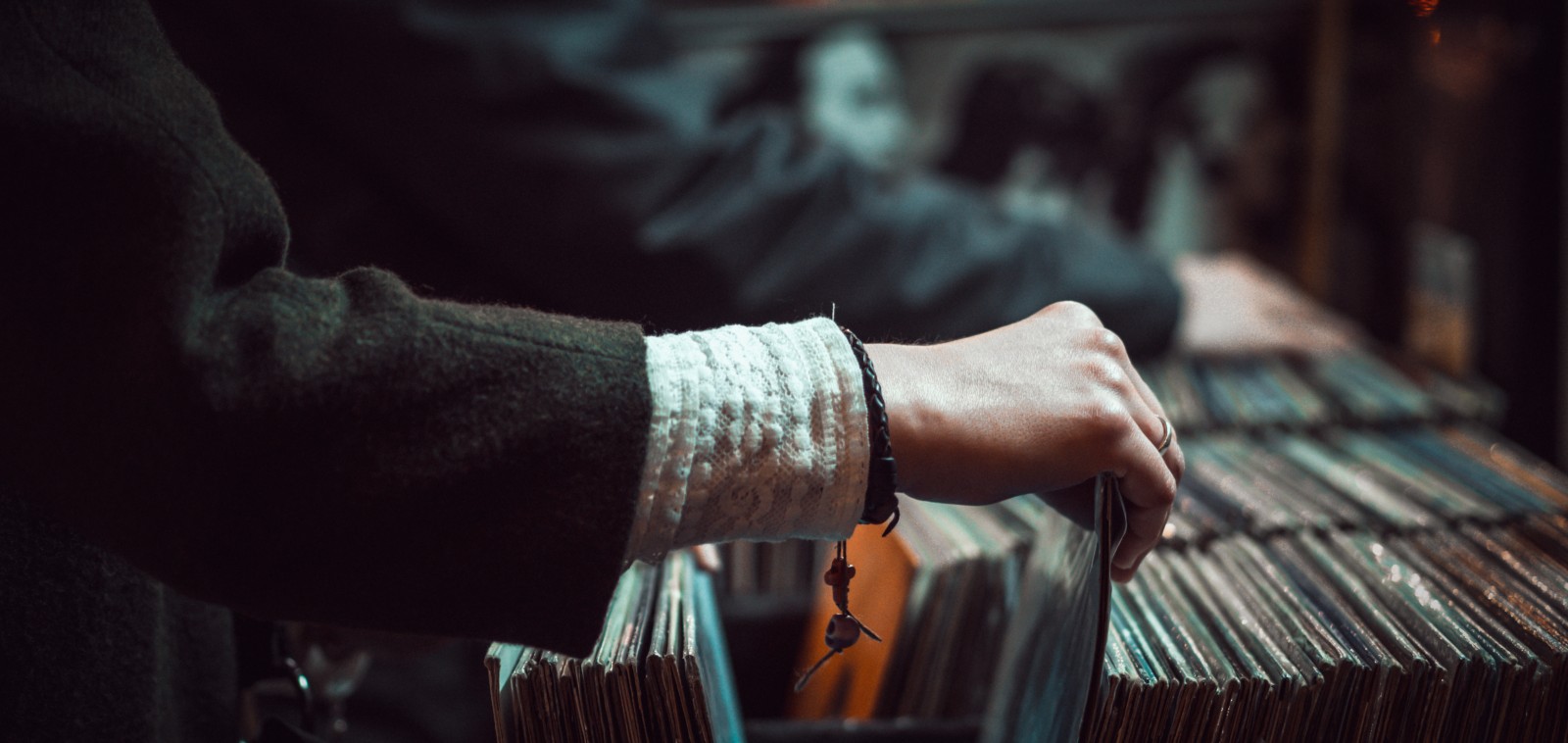 Carl Cox record collection: crate digging through vinyl in a record store