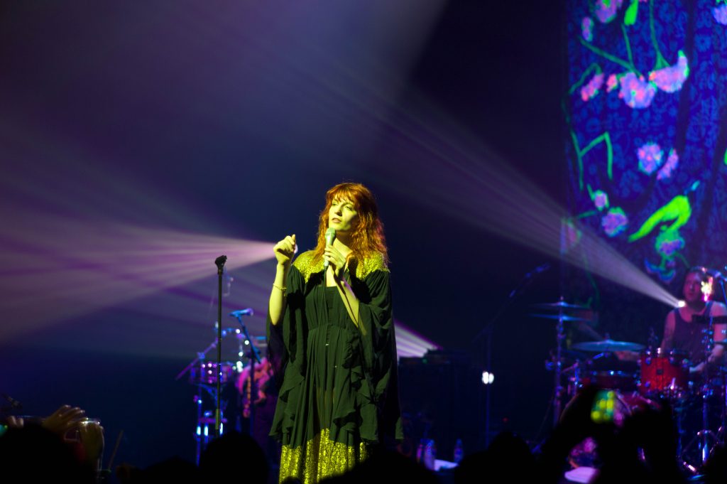 Florence Welch performing, the vocal style Jenny Lindfors was asked to channel for Enough Is Enough