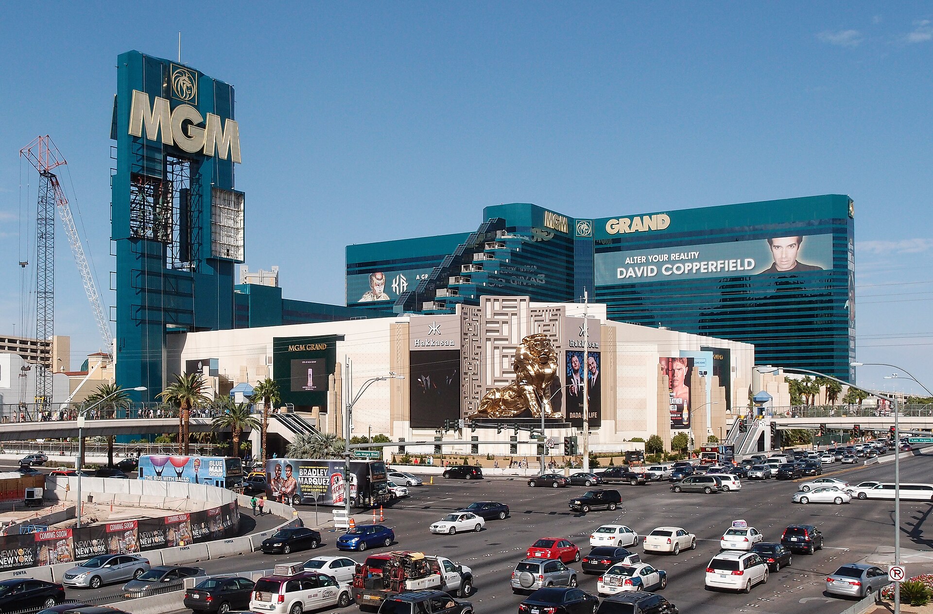MGM Grand in Las Vegas, home of Hakkasan Nightclub and Palm Tree Beach Club