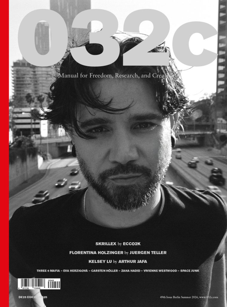 Skrillex interview cover of 032c Issue 49 Summer 2026
