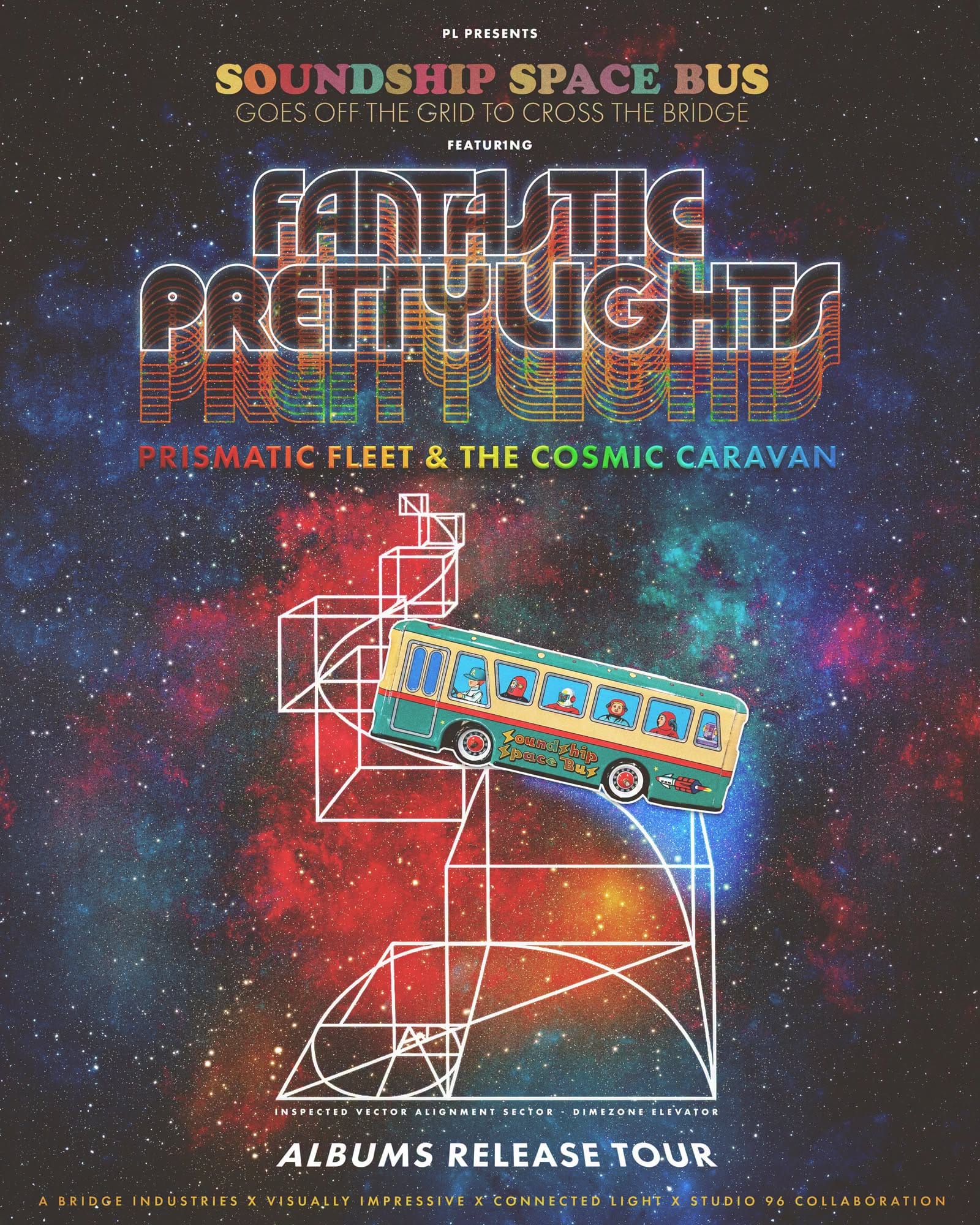Pretty Lights 2026 tour poster for A Trip Thru Time Fantastic