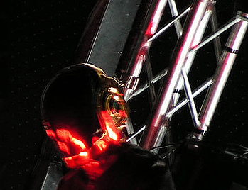 Guy-Manuel de Homem-Christo of Daft Punk without his helmet in 2007