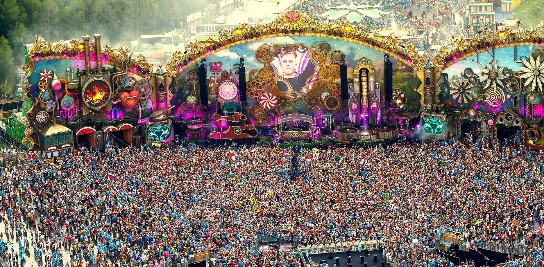 Tomorrowland main stage, the world biggest electronic music festival