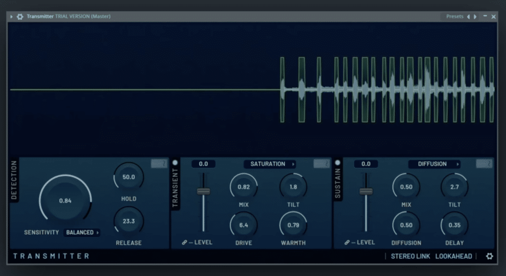 Transmitter transient splitting plugin in FL Studio 2026
