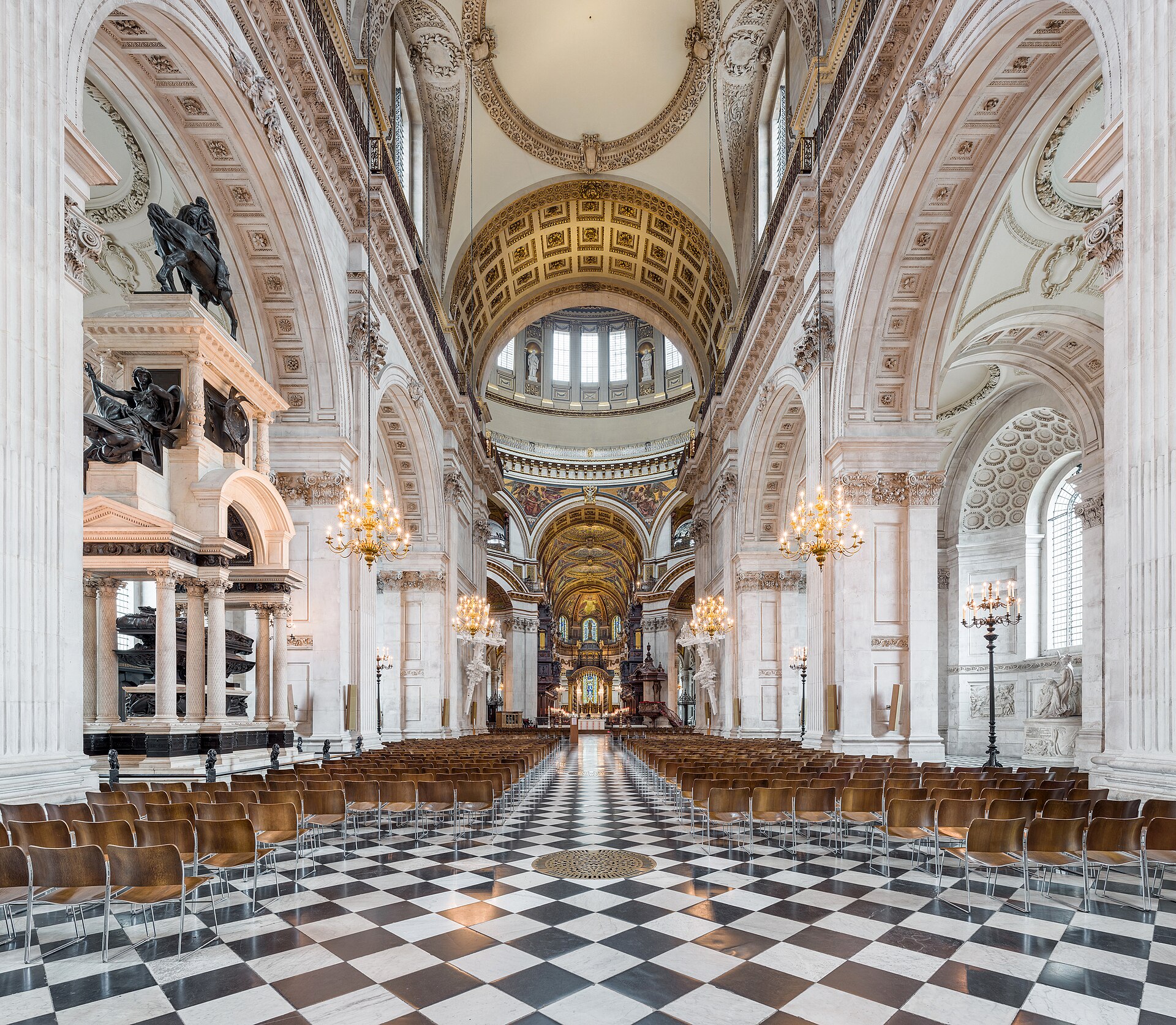 The nave under the dome where fabric St Paul's Cathedral concerts will be staged