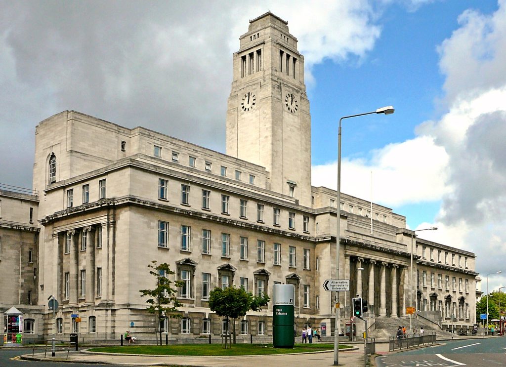 The Parkinson Building at the University of Leeds, where the study on women over 40 raving was carried out