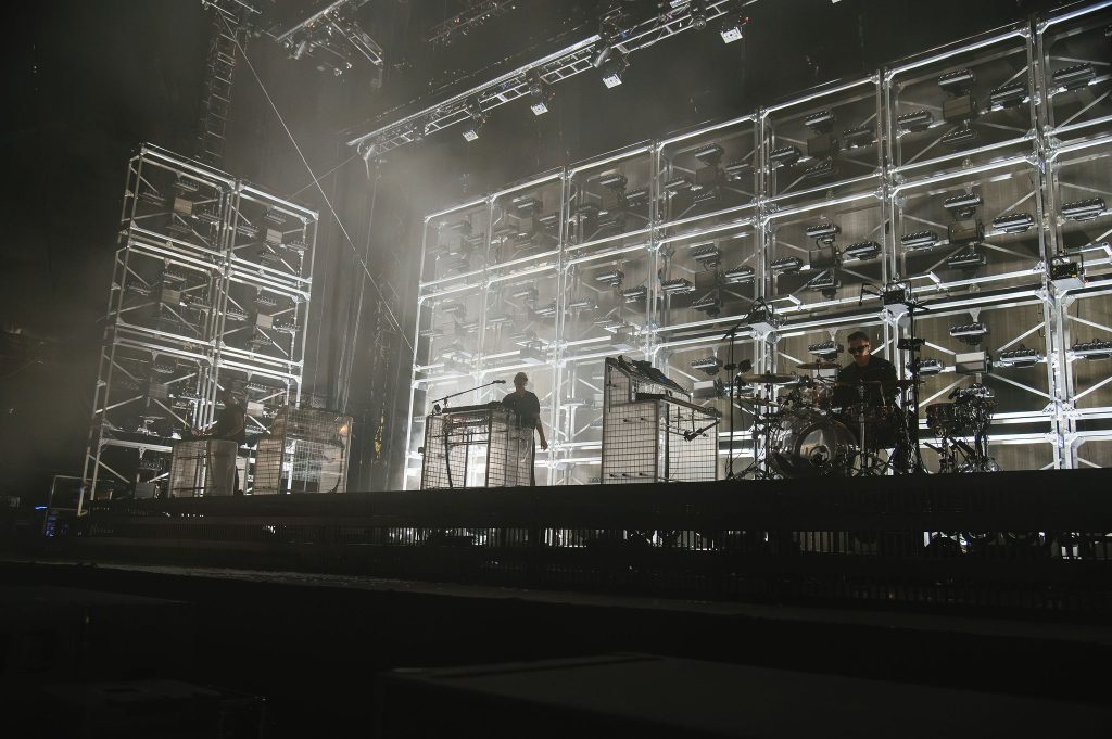 RÜFÜS DU SOL stage lighting and lasers at Petco Park San Diego 2026