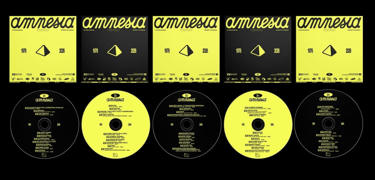 Amnesia Ibiza 50th anniversary vinyl and CD collection artwork