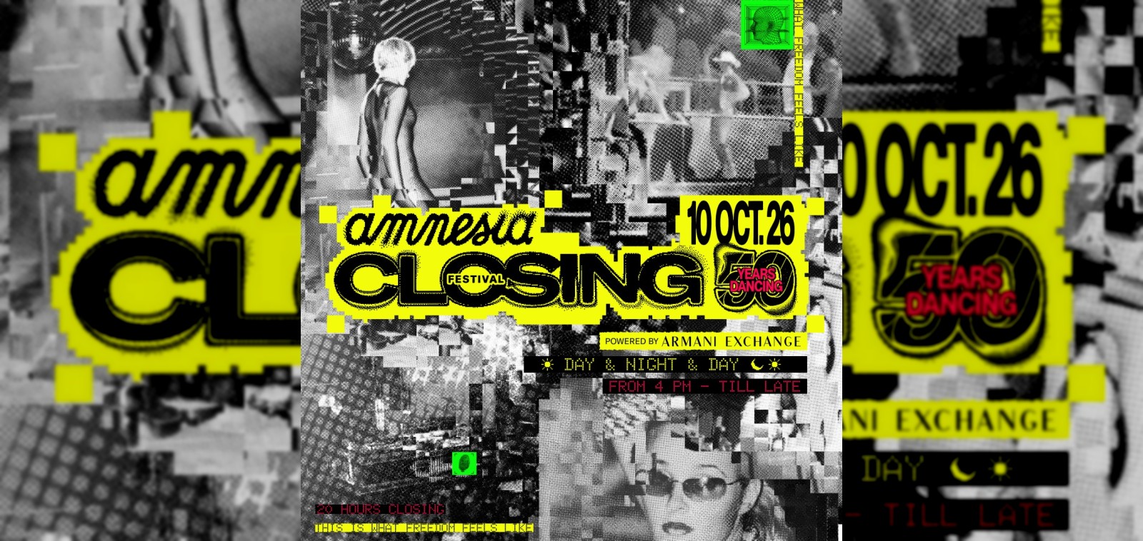 Amnesia Ibiza closing party 2026: 50th Anniversary Closing Festival artwork