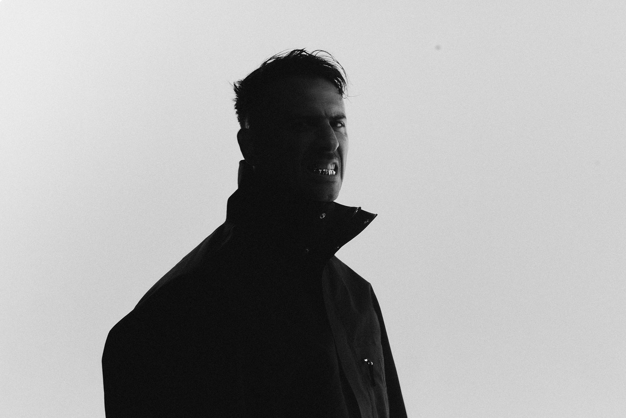 Boys Noize press photo for the 7LLVSION album, linked to the Dog Blood new music news