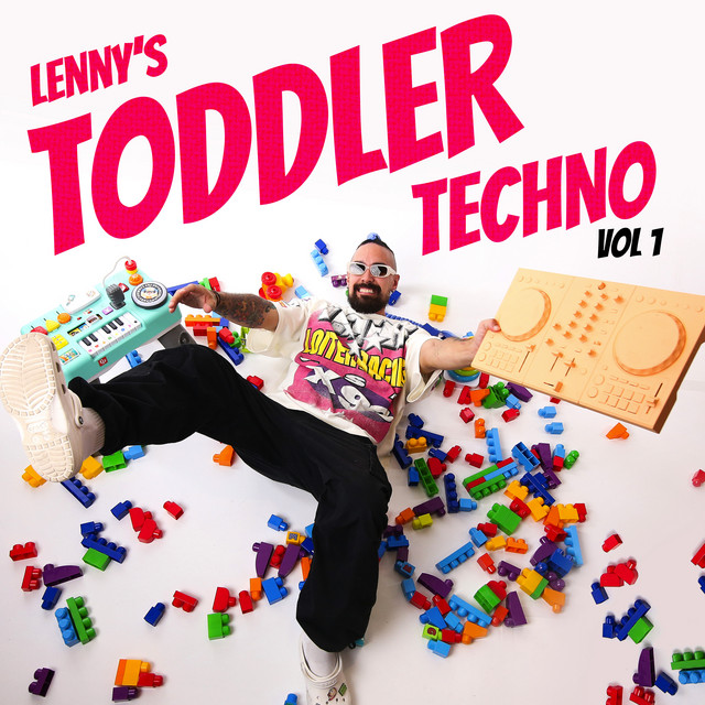 Lenny's Toddler Techno Vol 1 album artwork, the record behind the baby raves boom