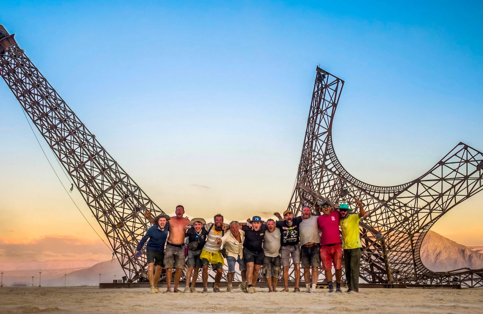 The crew that rebuilt the broken Eiffel Tower at Burning Man in 72 hours