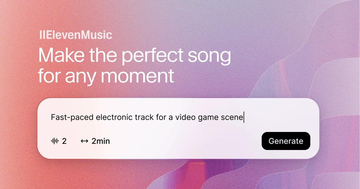 ElevenMusic AI music generator, the ElevenLabs product that will remain separate from the UMG platform