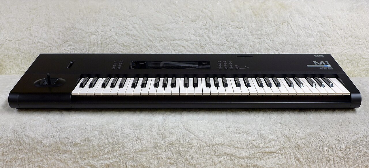 Korg M1 synthesizer, the keyboard behind the Show Me Love StoneBridge remix organ sound