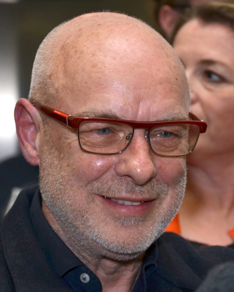 Brian Eno, mentor of Fred again, in Prague in 2017