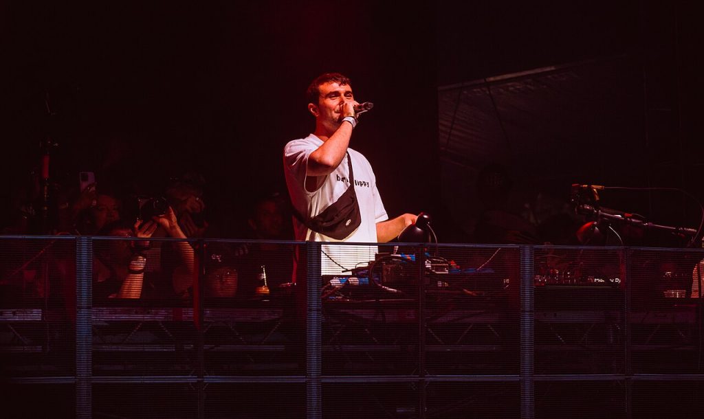 Fred again live at Crystal Palace Bowl in London, August 2025