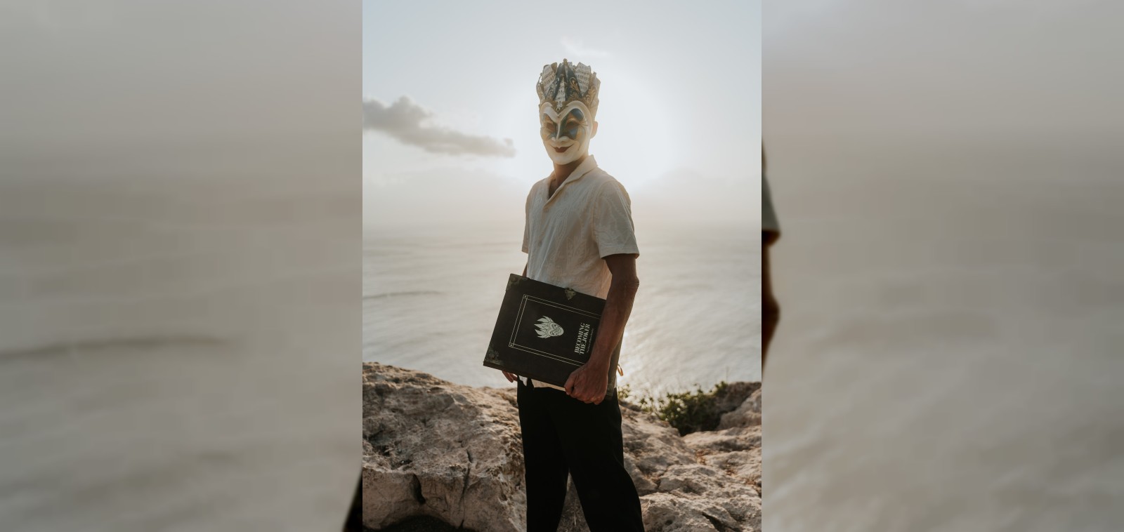 Boris Brejcha retirement: The Joker holding the Becoming the Joker book