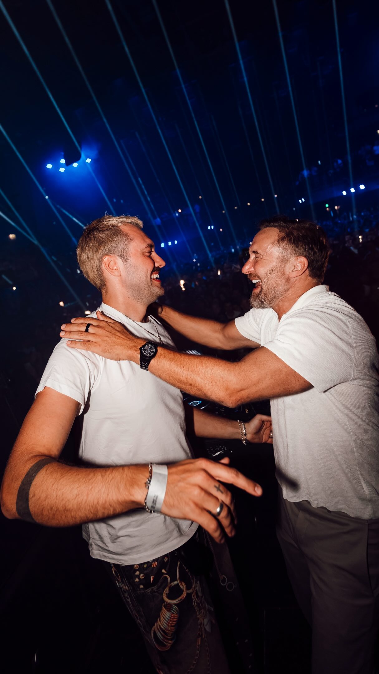 Marlon Hoffstadt and David Guetta at UNVRS Ibiza in September 2026