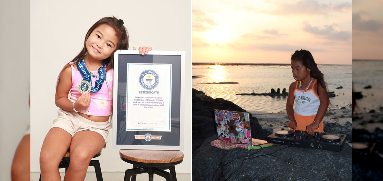 DJ ILLU, the youngest club DJ (female) in Guinness World Records history