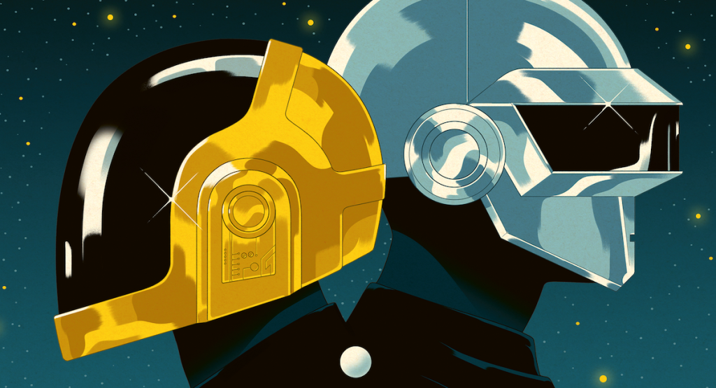 Daft Punk comic book Métal Hurlant special issue promotional banner