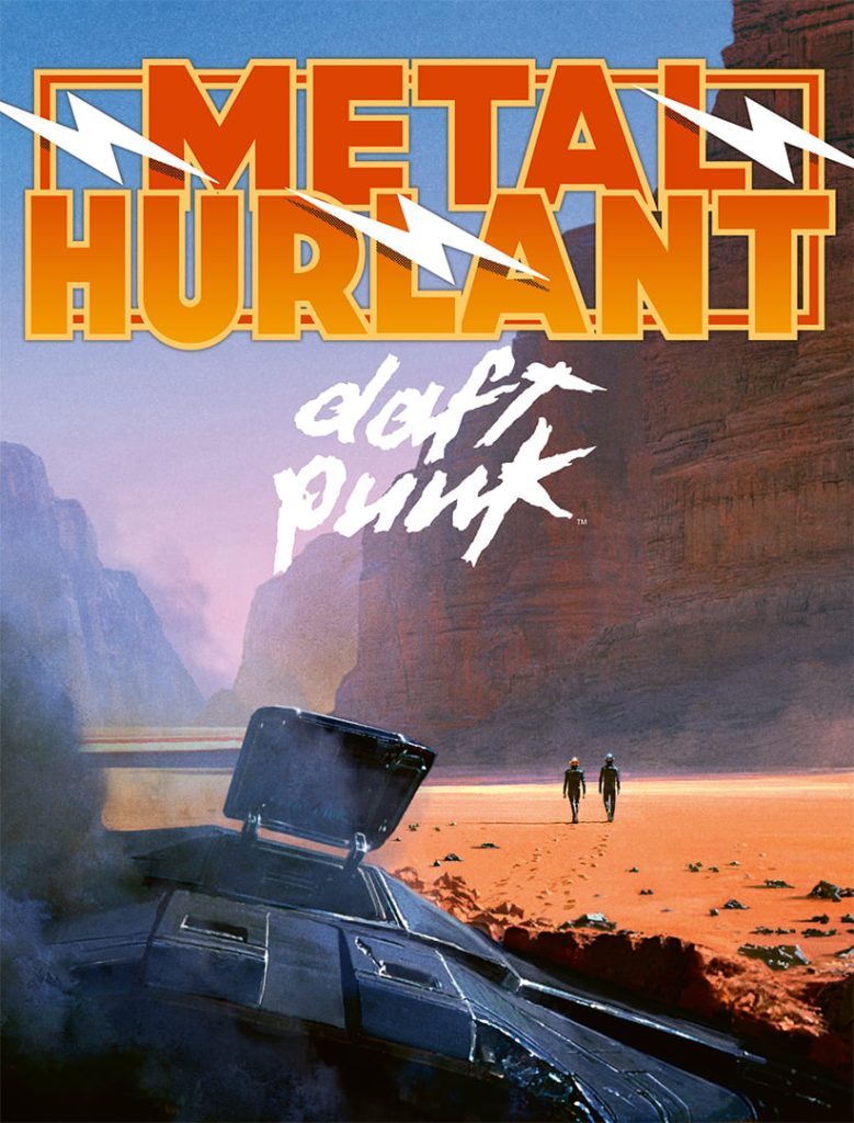 Daft Punk comic book exclusive cover by Cédric Hervet and Warren Fu