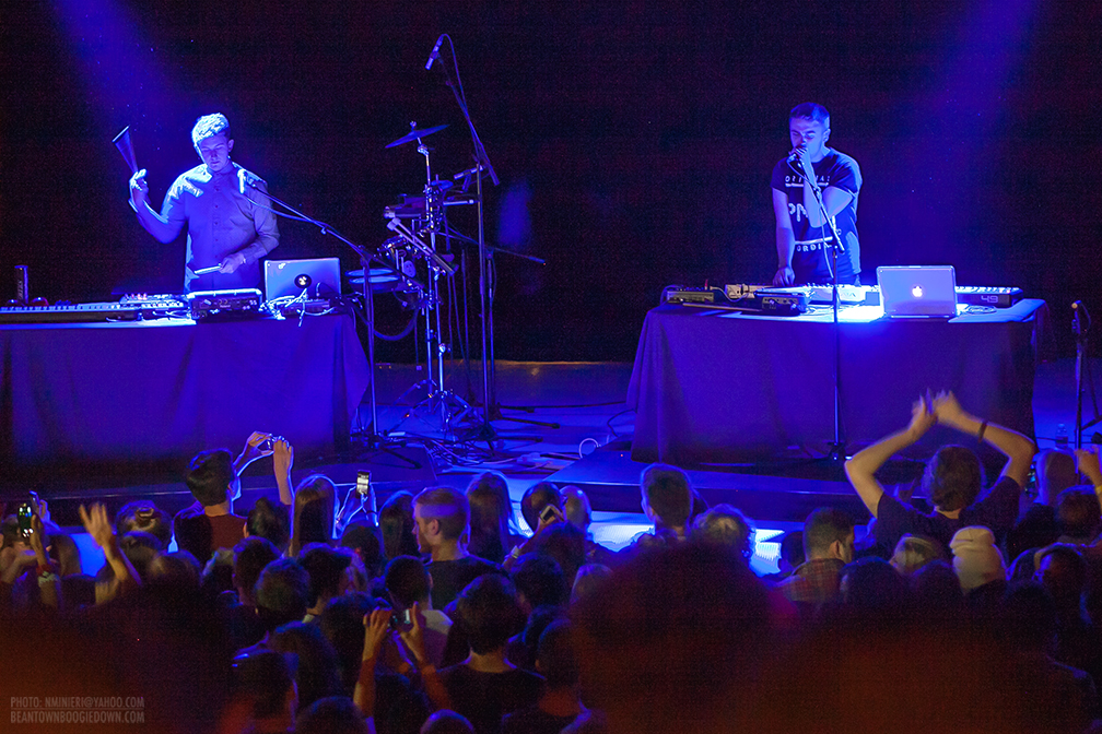 Disclosure performing at The Sinclair in 2013, the year When a Fire Starts to Burn was released