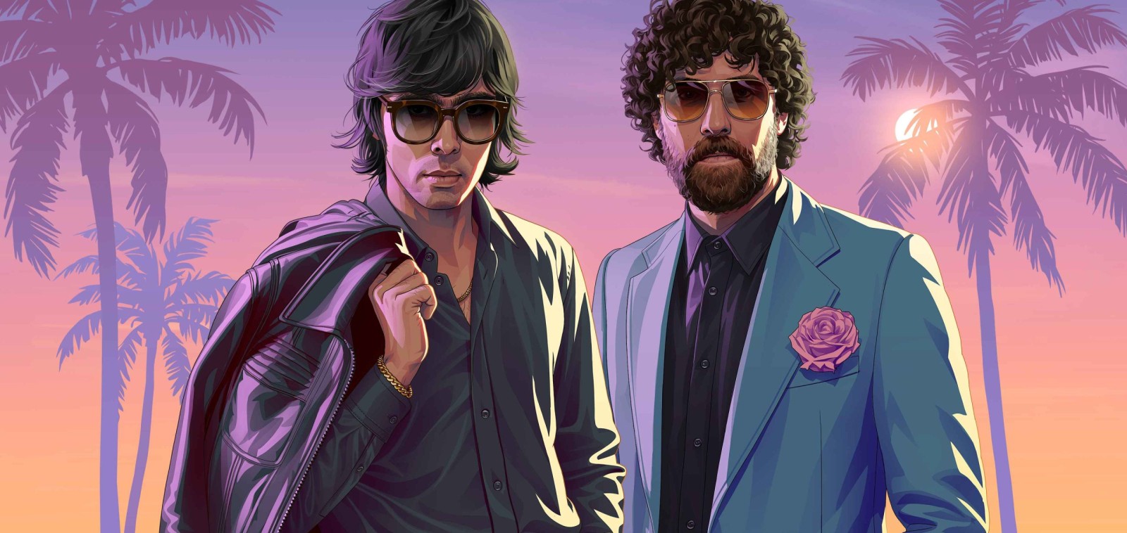 Justice GTA 6 score: Gaspard Augé and Xavier de Rosnay in official Grand Theft Auto VI artwork