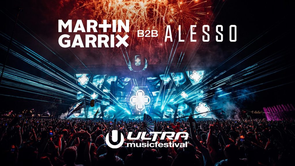 Martin Garrix B2B Alesso on the Ultra Miami 2026 main stage