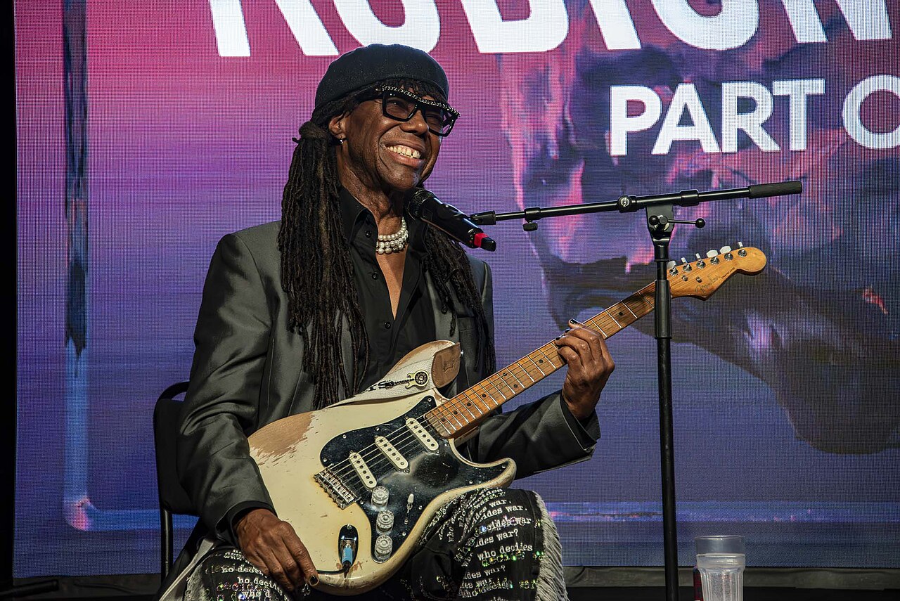 Nile Rodgers, who played the guitar riff behind the Lady Hear Me Tonight sample