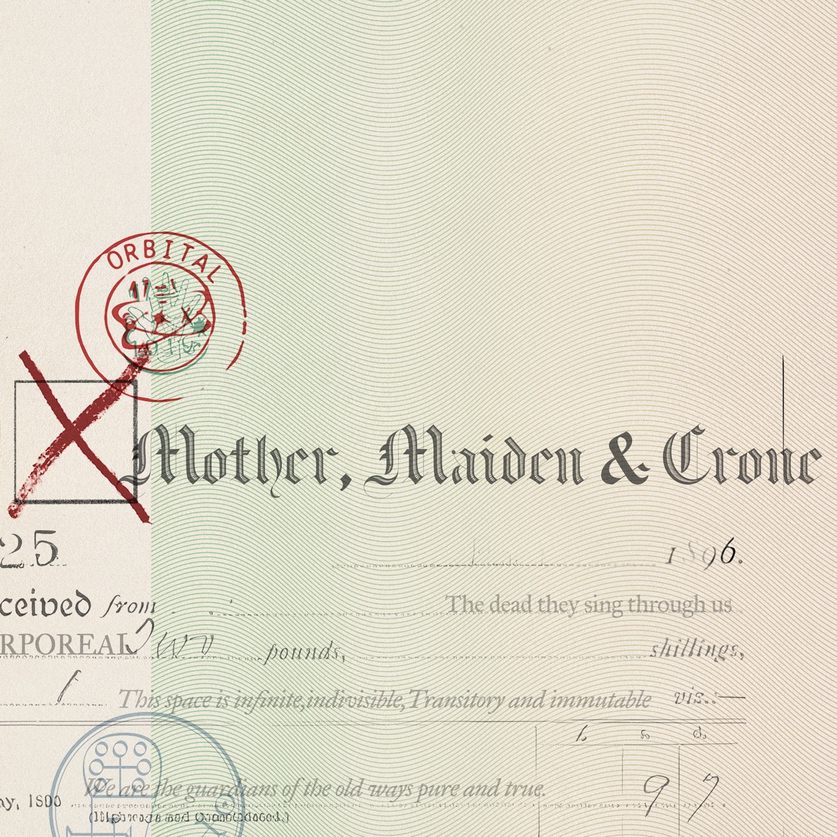 Orbital Mother, Maiden and Crone featuring Maxine Peake single artwork